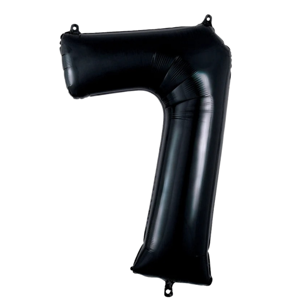 Number Foil Number Seven Black Helium Filled