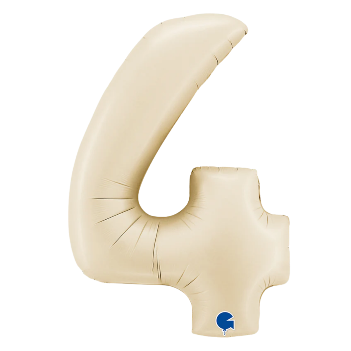 Number Four Cream Helium Filled