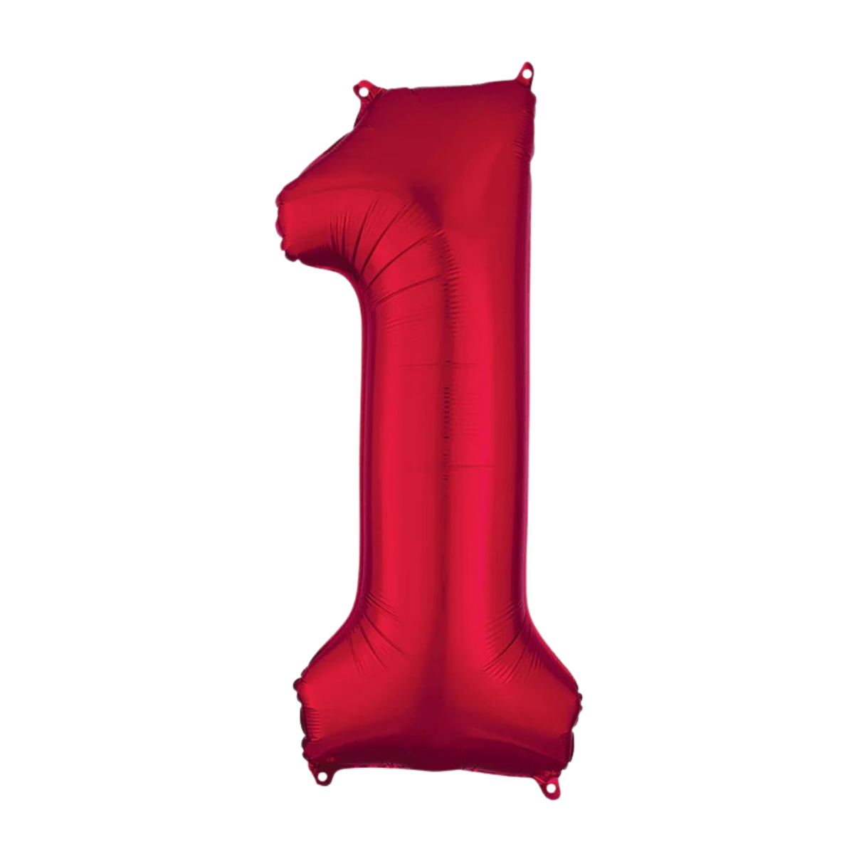 Number Foil Number One Red - Helium Filled