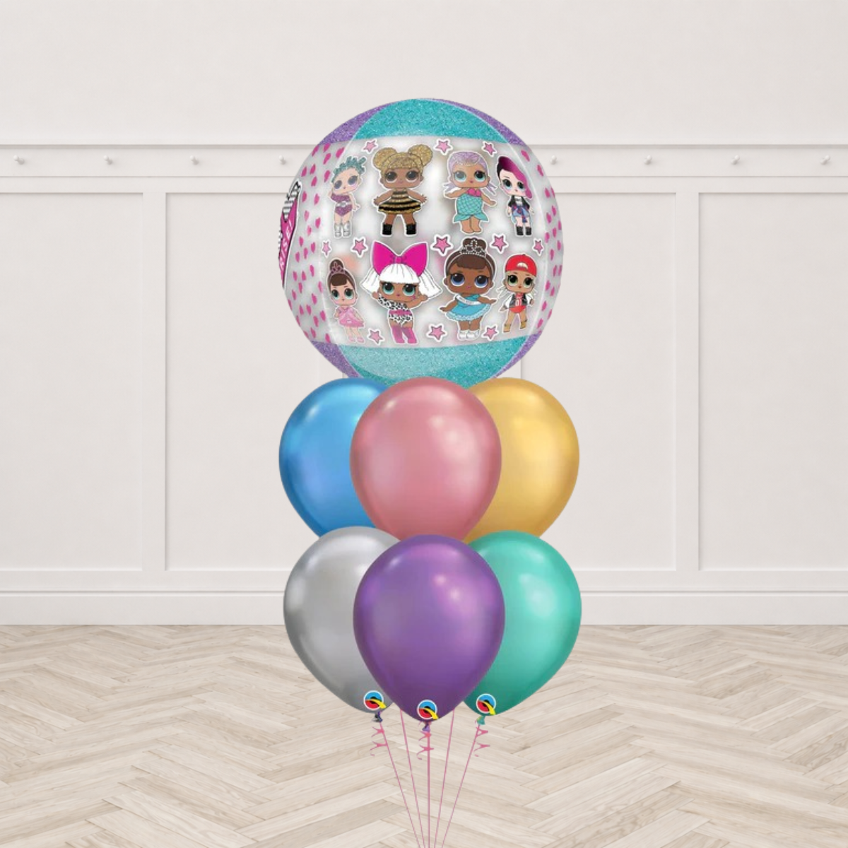 L. O. L.  Surprise Orbz Chrome Balloon Bouquet with Hi-Float and
