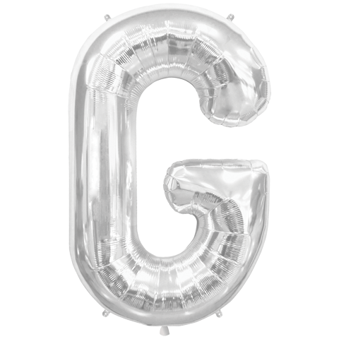 Jumbo Letter G - Metallic Silver