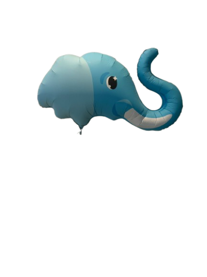 Cute blue baby elephant-Jungle