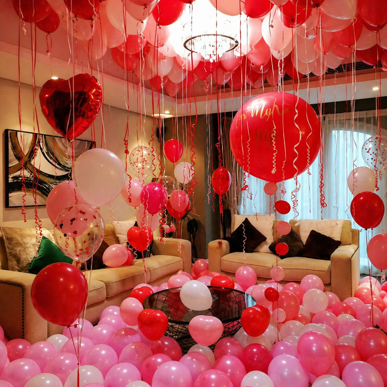 Pink Elegance Balloon Set for Room Decor