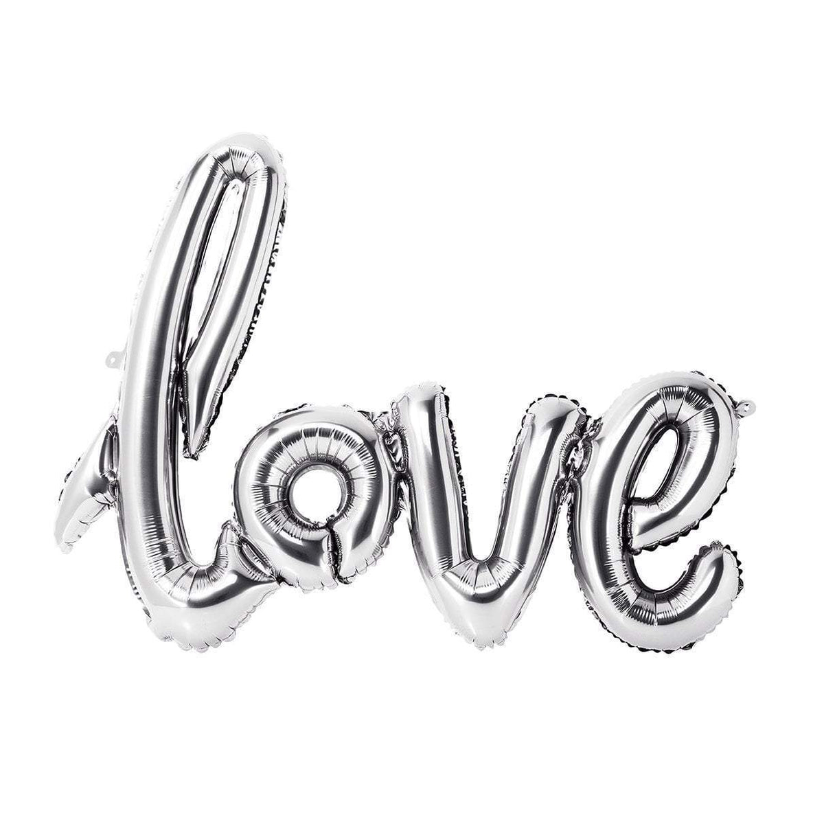 Love Silver Balloon banner AIR FILLED